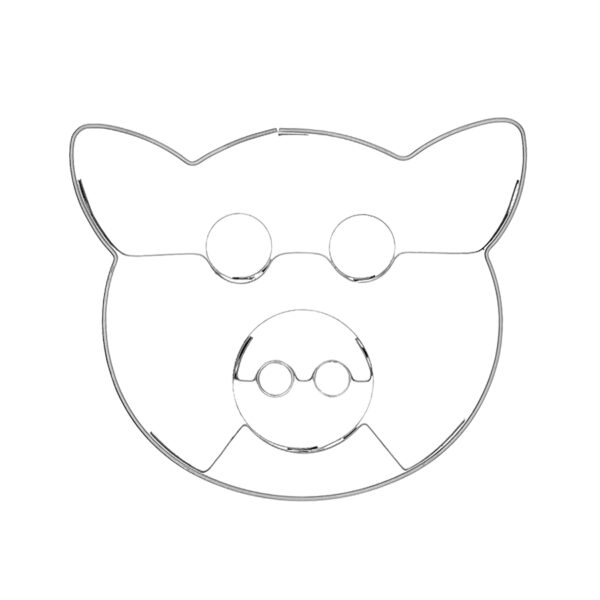 Schweineköpfchen - Keksausstecher