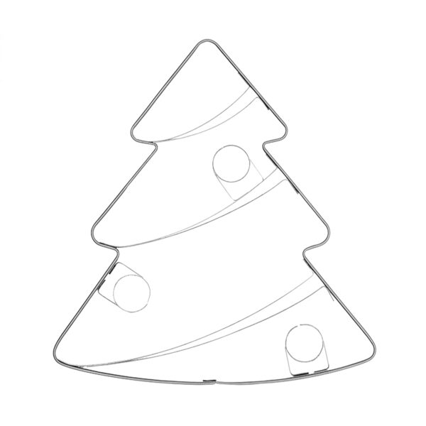 Weihnachtsbaum geschmückt groß -Keksausstecher